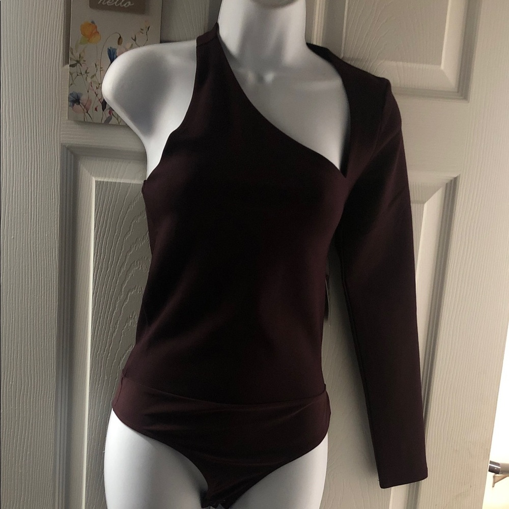 Express Asymmetrical Black Bodysuit - Picture 6 of 8